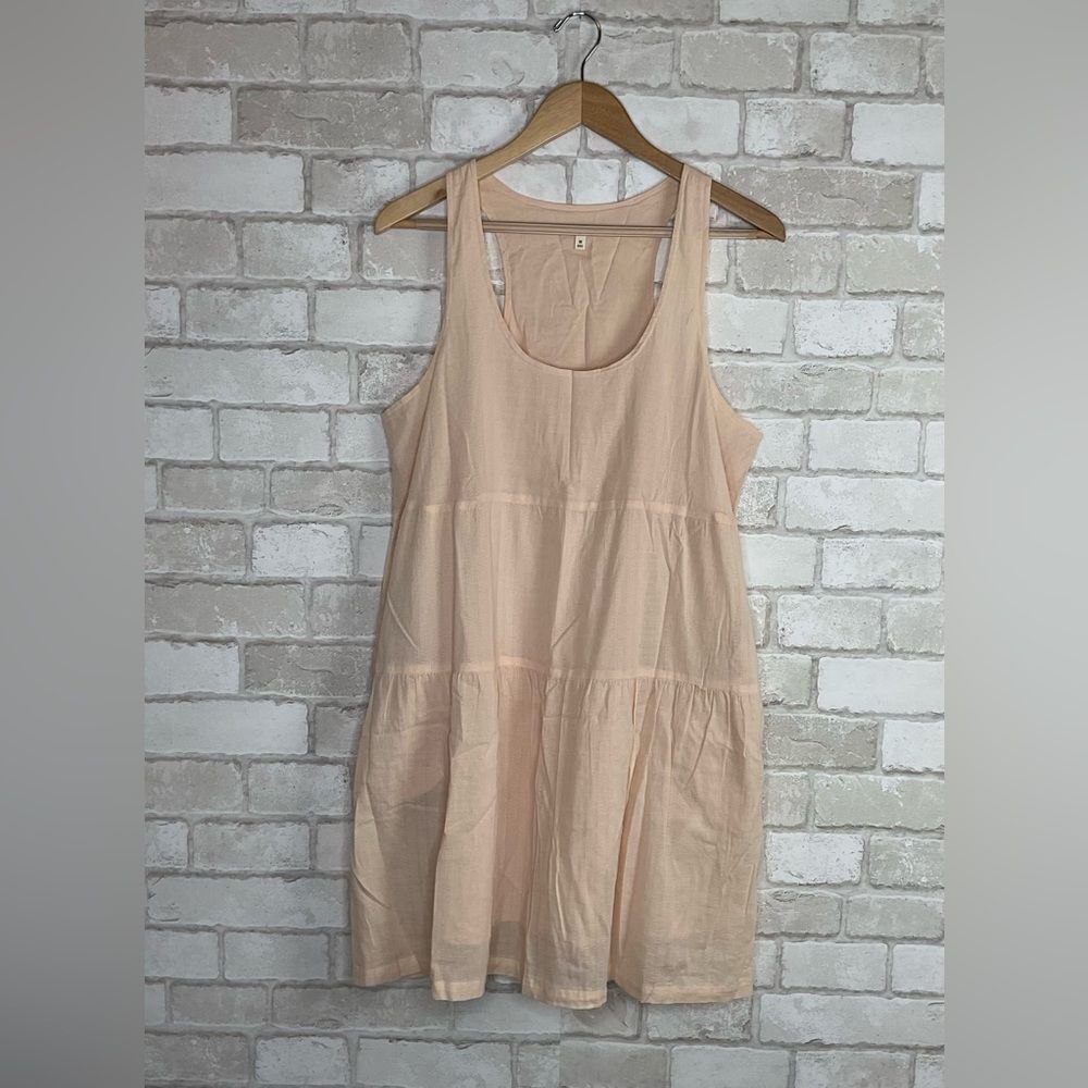 J. Crew 100% Cotton Scoop Neck Tiered Dress Size M